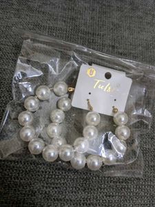 Pearl Hoop Earrings