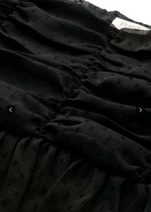 Black Ruched Top