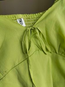 Puff Sleeved Crop Top