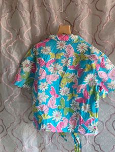 Multi-colour Floral Crop Top