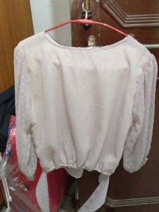 Elegant Grey Floral Blouse