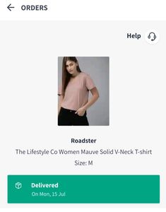 Roadster Lifestyle Mauve Tshirt