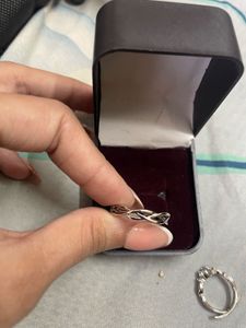 Elegant Silver Ring with CZ Accents