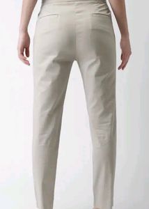 Mast &amp; Harbour Women Beige Regular Fit Solid Trous