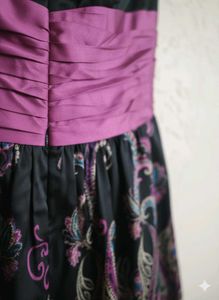 Paisley Strapless Party Dress