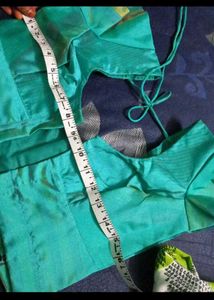 Sea Green Stitched Blouse