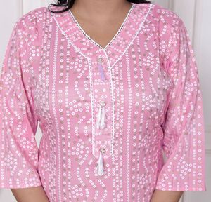 Gray Printed Kurti
