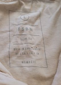 FSBN Essentials White Polo T-Shirt | Men&#39;s Large