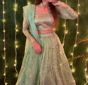 sea green lehanga choli🩵