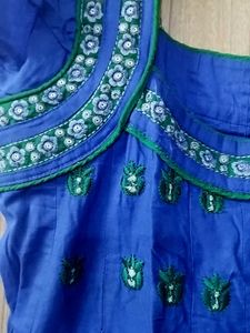 Elegant Blue &amp; Green kurta Dress