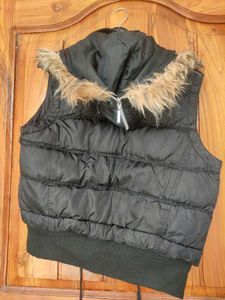 Vintage Women Black Trim Southpole Puffer Vest