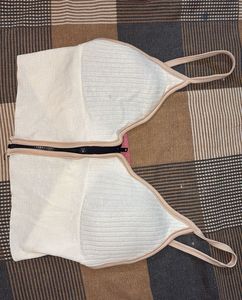 Zip Front Bra Top