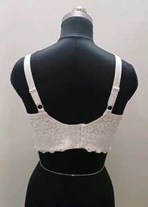 White cotton bra...36C