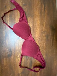 Gently Used 40 B-Cup Bras - Red &amp; Grey