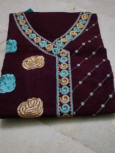 Embroidered Indian Kurti Top