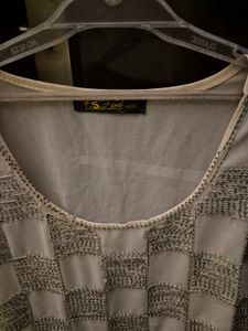 Off White Stylish Top
