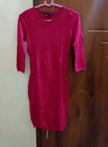 Magenta Sweater Dress