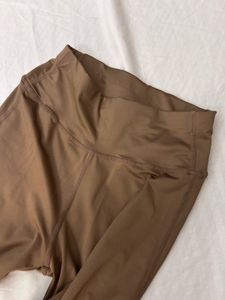 Brown Flare Leggings For Gym Or Yoga