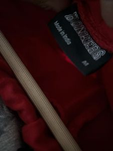 Red Graphic Print Sweatpants