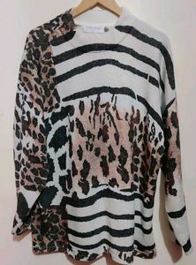 Multi Printed Winter Top For Girl Or Woman 40 Bust