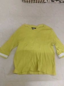 Yellow 3/4 Sleeve Top