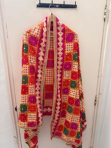 Colorful Embroidered Dupatta ( फुलकारी)
