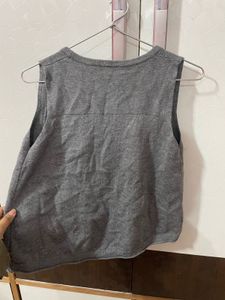 Gray Knit Vest