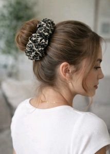 Leopard Print Scrunchies