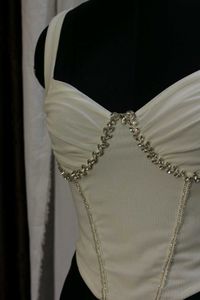 White Embellished Corset Like Top