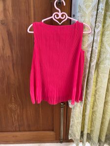 Cute Flowy  Pink Sleeveless Top