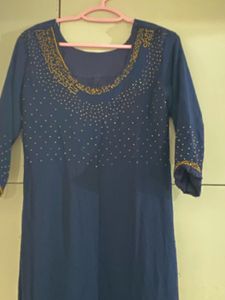 Elegant Navy Blue Dress
