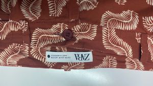 Brick red ZARA Printed Trousers