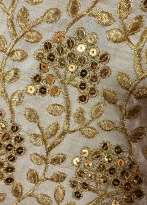 Golden Embroidered Handbag Homemade