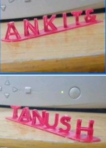 3d Your Own Names Showcase.. Keyring