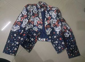 Floral Print Blazer