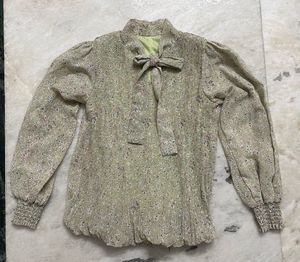 Floral Green Top For S-M