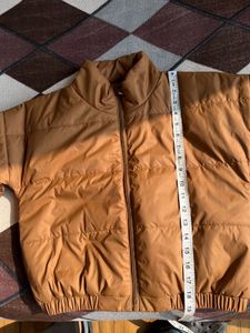 Womens full sleeve jacket rust colour
