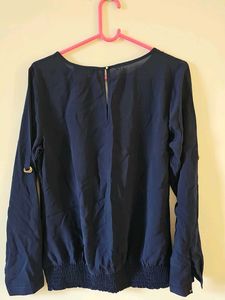 Elegant Navy Blouse