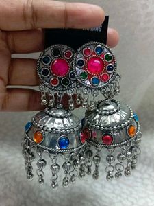 Colorful Jhumka Earrings