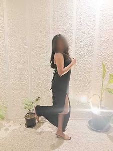 Elegant Black Slit Gown