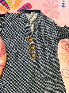 Vintage Style Checkered Tunic