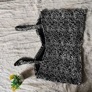 Silver Lace Sparkle Crop Top