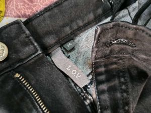 Black Cargo Jeans 26