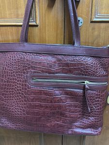 Crocodile Leather Handbag