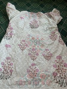 Chikan And Mirror Work Festive Kurti