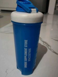 Blue Supplement Shaker Bottle