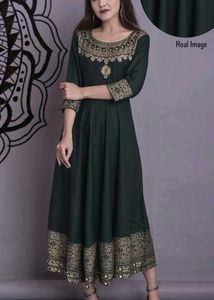 Elegant Green Ethnic Gown