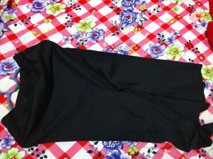 Black Maxi Skirt with Slit
