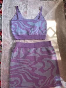 Cute Zebra Print Two-Piece Set