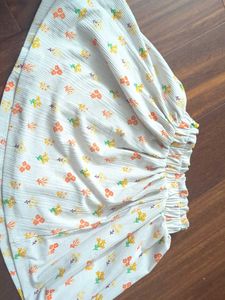 Floral Print Mini Skirt